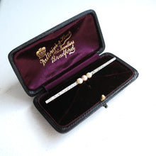 Load image into Gallery viewer, Antique 18ct Gold & Platinum Pink Pearl & Diamond Brooch - c.1920