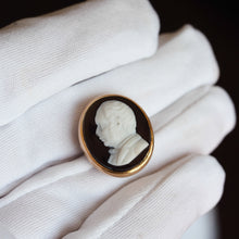 Load image into Gallery viewer, Antique Georgian/Victorian Hardstone Cameo with Engraved Gentleman's Portrait - c.1830-40