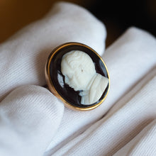 Load image into Gallery viewer, Antique Georgian/Victorian Hardstone Cameo with Engraved Gentleman's Portrait - c.1830-40