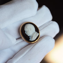 Load image into Gallery viewer, Antique Georgian/Victorian Hardstone Cameo with Engraved Gentleman's Portrait - c.1830-40