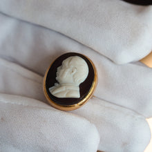 Load image into Gallery viewer, Antique Georgian/Victorian Hardstone Cameo with Engraved Gentleman's Portrait - c.1830-40