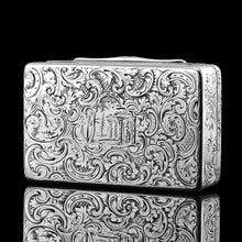 Load image into Gallery viewer, Silver Snuff Box Engraved