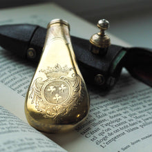 Load image into Gallery viewer, Antique Silver Gilt Scent Flask/Perfume Bottle with Coronet Engraving - c.1690 - Artisan Antiques