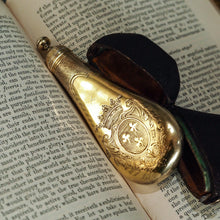 Load image into Gallery viewer, Antique Silver Gilt Scent Flask/Perfume Bottle with Coronet Engraving - c.1690 - Artisan Antiques