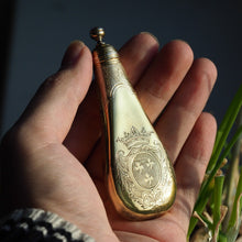 Load image into Gallery viewer, Antique Silver Gilt Scent Flask/Perfume Bottle with Coronet Engraving - c.1690 - Artisan Antiques