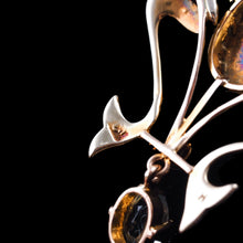 Load image into Gallery viewer, Antique Art Nouveau Aquamarine & Pearl Pendant Necklace/Brooch Lavalier 9ct Gold - Edwardian c.1910