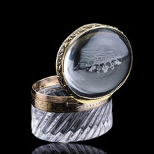 Load image into Gallery viewer, Antique Silver Gilt Mounted Crystal Box - French 19th Century - Artisan Antiques