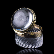 Load image into Gallery viewer, Antique Silver Gilt Mounted Crystal Box - French 19th Century - Artisan Antiques