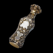 Load image into Gallery viewer, Antique French Parcel-Gilt Silver Scent Bottle/Flask with Ornate Decorations - 19th c.