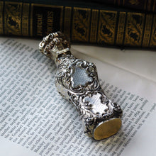 Load image into Gallery viewer, Antique French Parcel-Gilt Silver Scent Bottle/Flask with Ornate Decorations - 19th c.
