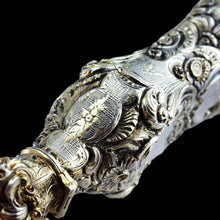Load image into Gallery viewer, Antique French Parcel-Gilt Silver Scent Bottle/Flask with Ornate Decorations - 19th c.