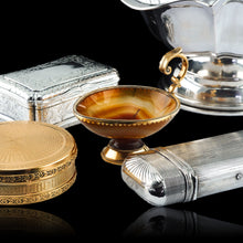 Load image into Gallery viewer, Antique French Silver Gilt Mounted Agate Cup/Pitcher - 19th Century