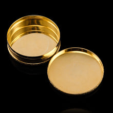 Load image into Gallery viewer, Antique Frenchy Solid Silver Gilt Vermeil Circular Box - c.1900
