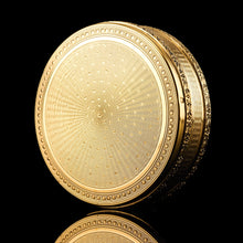Load image into Gallery viewer, Antique Frenchy Solid Silver Gilt Vermeil Circular Box - c.1900