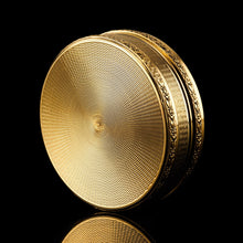 Load image into Gallery viewer, Antique Frenchy Solid Silver Gilt Vermeil Circular Box - c.1900