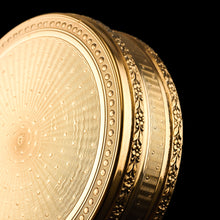 Load image into Gallery viewer, Antique Frenchy Solid Silver Gilt Vermeil Circular Box - c.1900