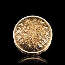 Load image into Gallery viewer, Rare Antique Georgian Spherical/Circular Silver Gilt Snuff Box with Acanthus & Vine Decorations - John Bettridge 1823
