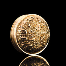 Load image into Gallery viewer, Rare Antique Georgian Spherical/Circular Silver Gilt Snuff Box with Acanthus & Vine Decorations - John Bettridge 1823