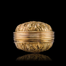 Load image into Gallery viewer, Rare Antique Georgian Spherical/Circular Silver Gilt Snuff Box with Acanthus & Vine Decorations - John Bettridge 1823