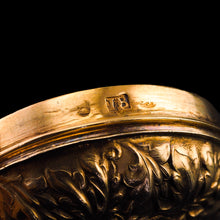 Load image into Gallery viewer, Rare Antique Georgian Spherical/Circular Silver Gilt Snuff Box with Acanthus & Vine Decorations - John Bettridge 1823