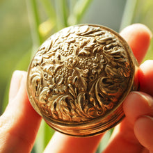 Load image into Gallery viewer, Rare Antique Georgian Spherical/Circular Silver Gilt Snuff Box with Acanthus & Vine Decorations - John Bettridge 1823