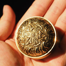Load image into Gallery viewer, Rare Antique Georgian Spherical/Circular Silver Gilt Snuff Box with Acanthus & Vine Decorations - John Bettridge 1823