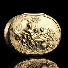 Load image into Gallery viewer, Antique Georgian Silver Gilt Snuff Box Scene of Venus - London 1810 - Artisan Antiques