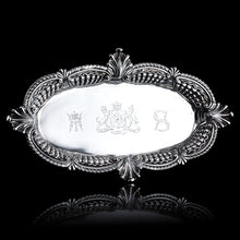 Load image into Gallery viewer, Antique Georgian Solid Silver Snuffer Tray with Exquisite Decorations - William Pitts 1815