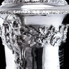 Load image into Gallery viewer, Antique Georgian Solid Silver Cup/Wine Cooler with Lid, Earl Interest - Barnards 1826