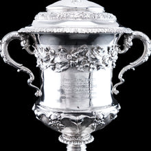 Load image into Gallery viewer, Antique Georgian Solid Silver Cup/Wine Cooler with Lid, Earl Interest - Barnards 1826