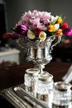 Load image into Gallery viewer, Antique Georgian Solid Silver Cup/Wine Cooler with Lid, Earl Interest - Barnards 1826