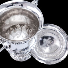 Load image into Gallery viewer, Antique Georgian Solid Silver Cup/Wine Cooler with Lid, Earl Interest - Barnards 1826