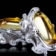 Load image into Gallery viewer, Antique Georgian Solid Silver Salt Cellars Rococo Revival Design - London 1834
