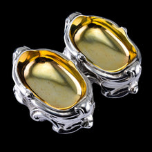 Load image into Gallery viewer, Antique Georgian Solid Silver Salt Cellars Rococo Revival Design - London 1834