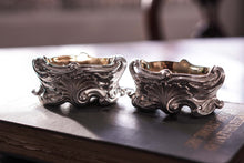 Load image into Gallery viewer, Antique Georgian Solid Silver Salt Cellars Rococo Revival Design - London 1834