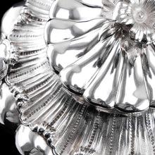 Load image into Gallery viewer, Antique Georgian Solid Silver Teapot 'Melon Shape' Sea Spume and Acanthus - Barnards 1830