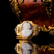 Load image into Gallery viewer, Magnificent Large Antique 18ct Gold Cameo Brooch, Greek Mythological Figures - c.1860