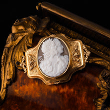 Load image into Gallery viewer, Magnificent Large Antique 18ct Gold Cameo Brooch, Greek Mythological Figures - c.1860
