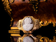 Load image into Gallery viewer, Magnificent Large Antique 18ct Gold Cameo Brooch, Greek Mythological Figures - c.1860