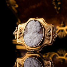 Load image into Gallery viewer, Magnificent Large Antique 18ct Gold Cameo Brooch, Greek Mythological Figures - c.1860
