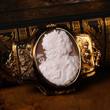 Load image into Gallery viewer, Magnificent Large Antique 18ct Gold Cameo Brooch, Greek Mythological Figures - c.1860