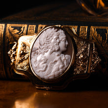 Load image into Gallery viewer, Magnificent Large Antique 18ct Gold Cameo Brooch, Greek Mythological Figures - c.1860