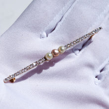 Load image into Gallery viewer, Antique 18ct Gold & Platinum Pink Pearl & Diamond Brooch - c.1920