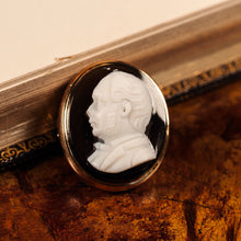 Load image into Gallery viewer, Antique Georgian/Victorian Hardstone Cameo with Engraved Gentleman's Portrait - c.1830-40