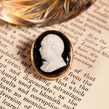 Load image into Gallery viewer, Antique Georgian/Victorian Hardstone Cameo with Engraved Gentleman's Portrait - c.1830-40