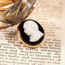 Load image into Gallery viewer, Antique Georgian/Victorian Hardstone Cameo with Engraved Gentleman's Portrait - c.1830-40