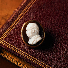 Load image into Gallery viewer, Antique Georgian/Victorian Hardstone Cameo with Engraved Gentleman's Portrait - c.1830-40