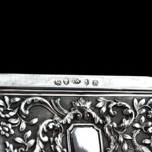 Load image into Gallery viewer, Antique Georgian Solid Silver Card Case with Gorgeous Decorations - Joseph Willmore 1836