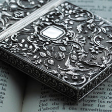 Load image into Gallery viewer, Antique Georgian Solid Silver Card Case with Gorgeous Decorations - Joseph Willmore 1836
