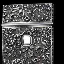 Load image into Gallery viewer, Antique Georgian Solid Silver Card Case with Gorgeous Decorations - Joseph Willmore 1836